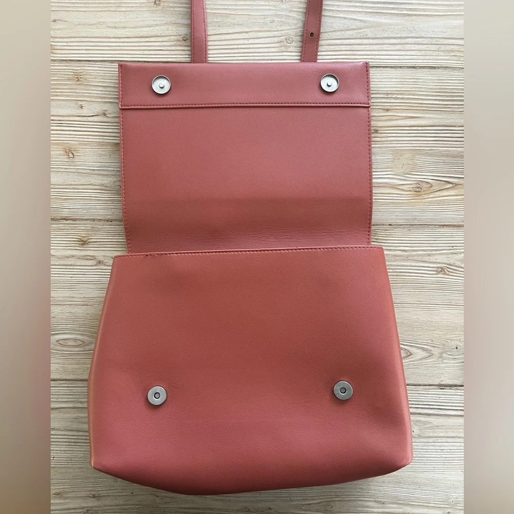 Pixie Mood Vegan Leather Backpack Crossbody Terracotta Pink Convertible